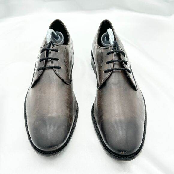 John Varvatos Distressed Brown Leather Derby Style Lace Up Dress Shoes Size 9M main image 4